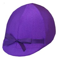 Equestrian Riding Helmet Cover - Purple on sale Equestrian Riding Helmet Cover - Purple on sale