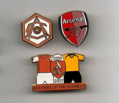 ANCIEN BADGE ÉPINGLE émaillé Arsenal Football Club ... - FR
