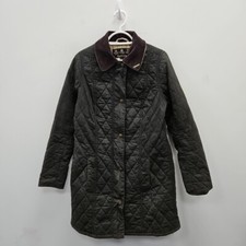 Barbour Belsay Equestrian Wax Waterproof Country Green Rain Jacket Coat Uk 12