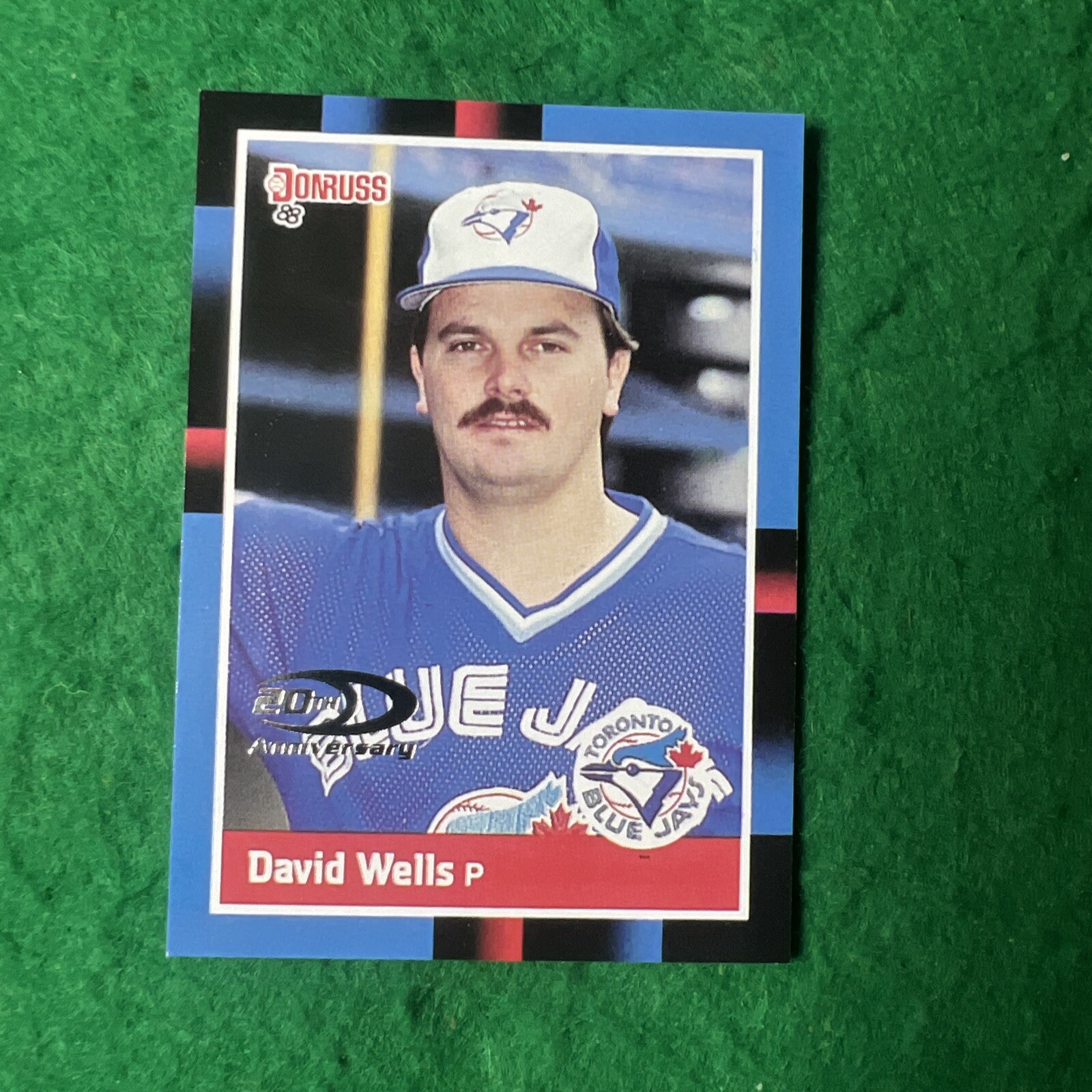 2001 Donruss 20th Anniversary Rookie Reprints RR24 David Wells #0682/1988 B22
