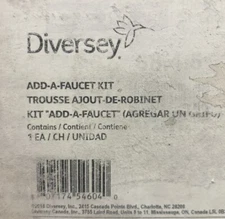 Diversey Dema Model 68-4 Add A Faucet Kit many Adapters, NIB D1226684