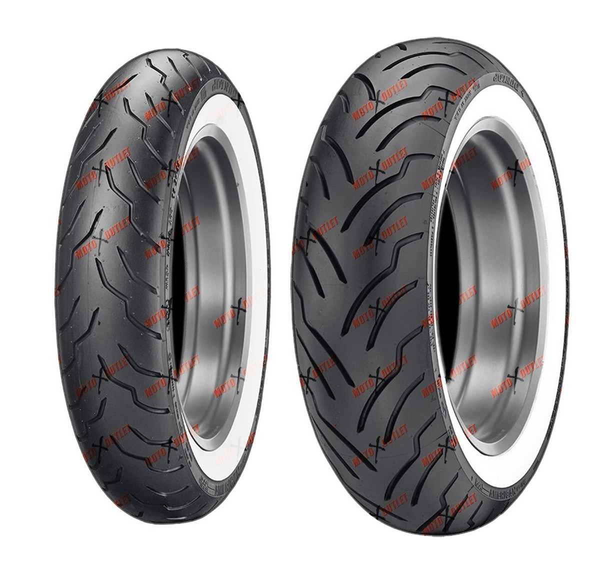 DUNLOP MT90B16 ホワイトウォールタイヤ Amazon.com: Dunlop American Elite Whitewall Front Tire (Narrow