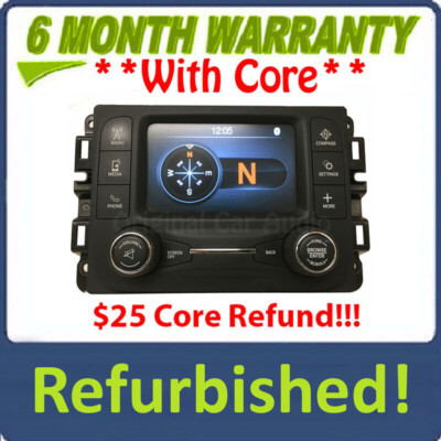 Refurbished 2013 - 2016 Dodge Ram Uconnect Radio Bluetooth VP2 RA2 Short Block
