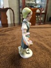 HEREND GIRL WITH FLOWER BASKET #5755 HANDPAINTED Hungary PORCELAIN FIGURINE 7" — photo 4