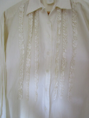 Débardeur Chemise Naf Naf à Carreaux Beige - Taille 34 (T0) - Occasion En Bon état - Coton/lin