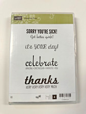 Stampin Up Fabulous Four 134174 with 4 clear mount stamps