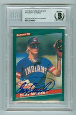 Cory Snyder Autographed 1986 Donruss The Rookies Card #15 Beckett Authentic