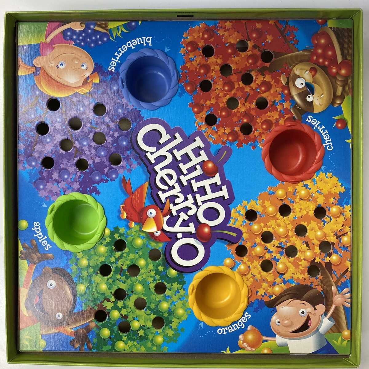 Hi Ho Cherry-O Time For Us Games Milton Bradley Preschool Board