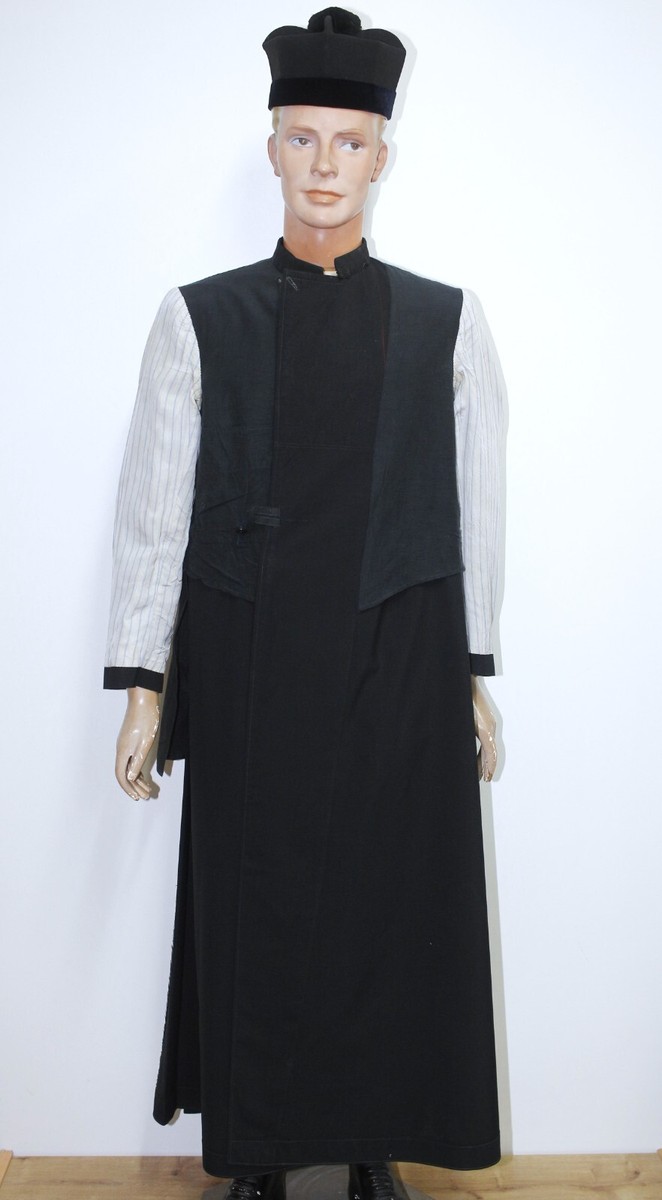 1920's french antique cassock coat Antique ≈1920s French