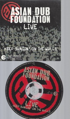 CD--ASIAN DUB FOUNDATION--KEEP BANGIN ON THE WALLS--CARDSLEEVE--PROMO