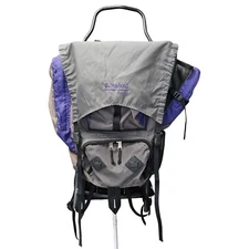 Eureka Eagle External Frame Backpack Hiking Camping Trail Bag Pack Gray Purple