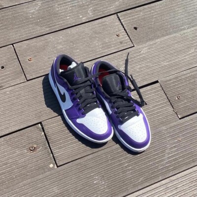 Low Court Aj1 Court Purple On Feet Retro High Court Fake Jordan - Main Image