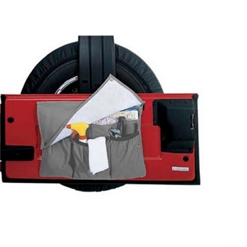 Jeep Wrangler YJ Organizer Stautasche Hecktür innen grau Bestop 87-95 - Bild 2 von 2