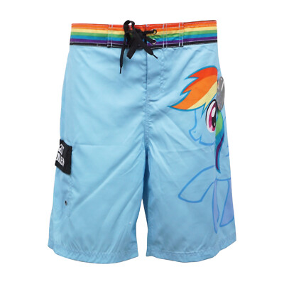 MY LITTLE PONY UNISEX ADULT SWIM SHORTS BLUE