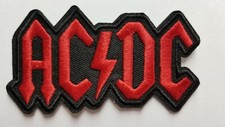AC/DC Die-Cut Logo embroidered IRON ON , OR SEW PATCH
