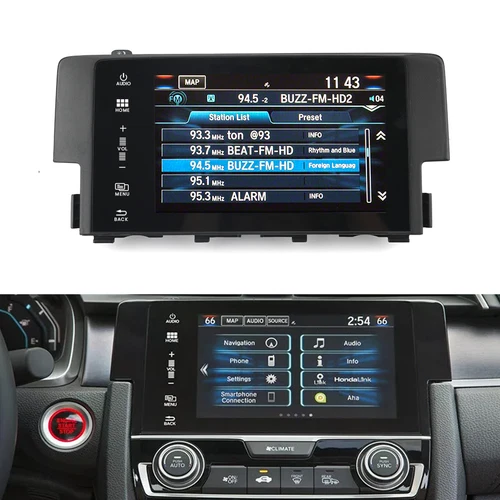 7" Navigation Display LCD Touch Screen For 2016-2018 Honda Civic 39710-TBA-A11 - Picture 4 of 16