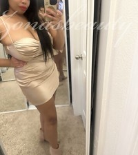 Satin Mini Champagne Color Silky Holiday Prom Hollywood Diva Fashion Nova Dress