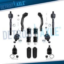Front Inner Outer Tie Rods Ball Joints Sway Bars for 1998 - 2001 Acura Integra