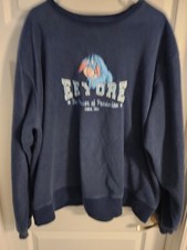 Vintage Disney Store Eeyore Sweatshirt Size 2XL Blue Winnie The Pooh Sweater