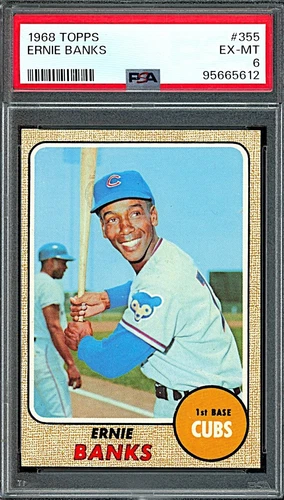 1968 Topps #355 Ernie Banks PSA 6