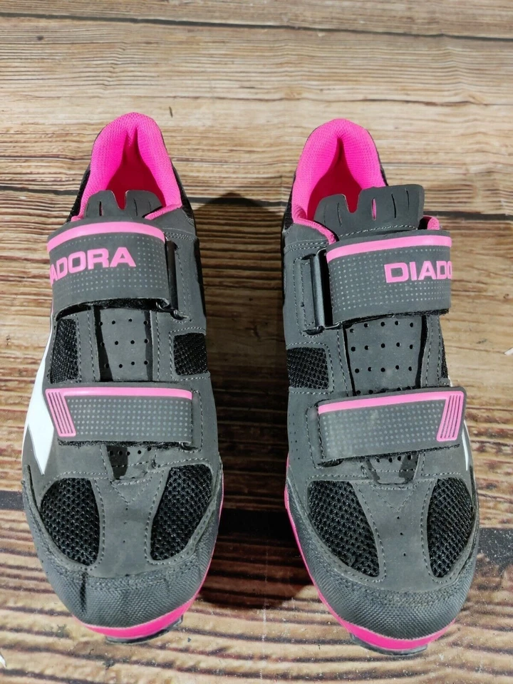 DIADORA XPhantom Ciclismo MTB Zapatos Bicicleta de Montaña Botas Damas EU41 US9.5 cs969 Foto 3 de 4