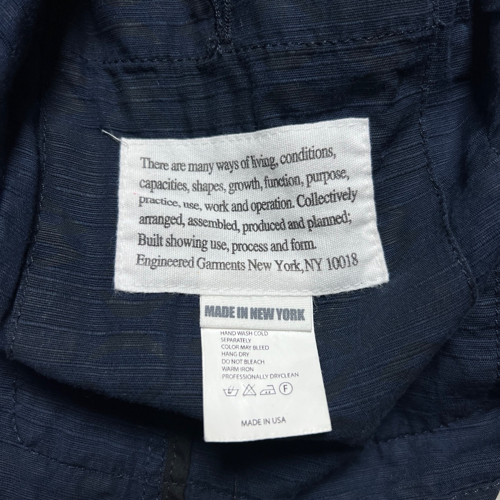 Engineered Garments Baker Jacket Men Small Navy J… - image 10