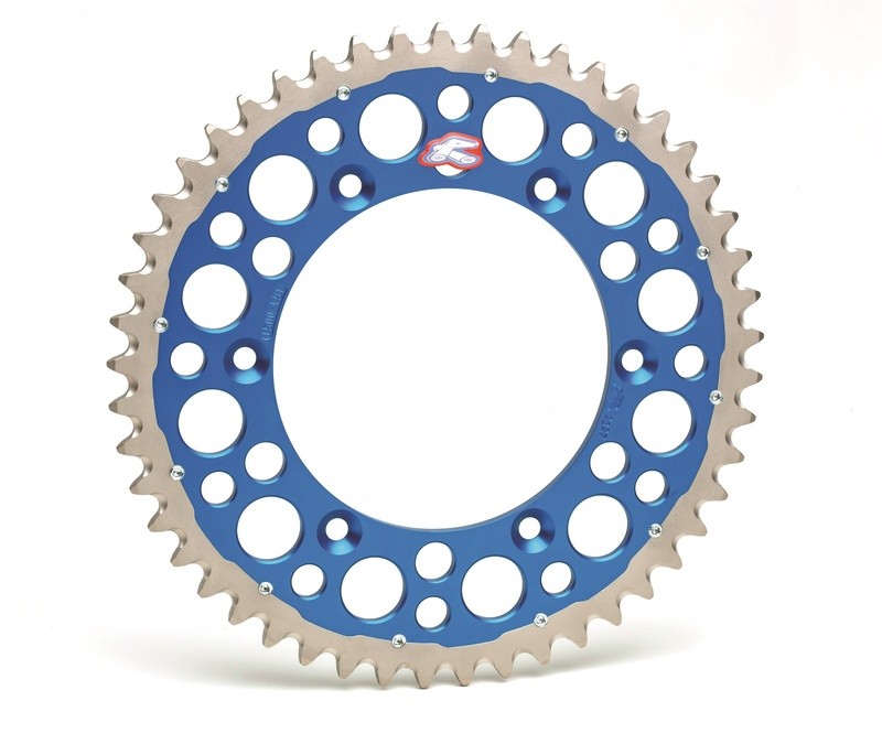 Couronne Renthal Twinring 52 dents en alliage aéronautique anodisé HA