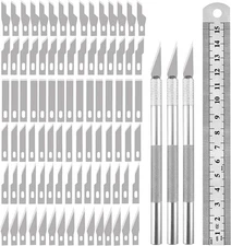 90PCS Precision Craft Knife Blades Set for DIY Artwork Cutting Models Scrapbook