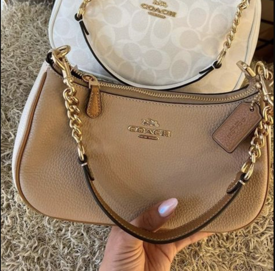 NWT Coach Teri Shoulder Bag pebble leather CA173/CC324/CV934