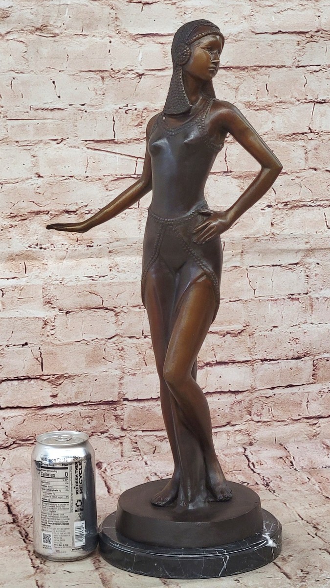 k*n様 Chiparus エジプトの踊り子 Chiparus Bronze Dancing Lady Statue Egyptian Style Hot Cast