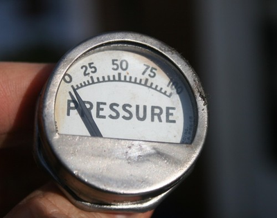 #ad #ad Rochester Tiny Little Vintage 100lbs Oil Pressure Gauge OD 1 9 16quot; $19.83