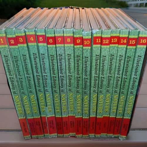 1971 Illustrated Library of Nature Complete Set AMNH 16 Volumes Full