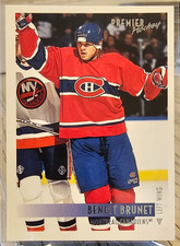 1994-95 Topps Premier Benoit Brunet #94 Montreal Canadiens