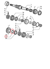 ROSETTA SICUREZZA CAMBIO FIAT COUPE' - LANCIA DELTA - KAPPA ORIGINALE 60806485
