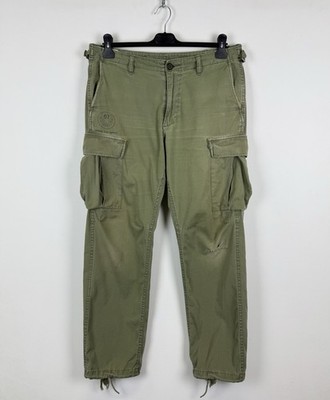 Denim & Supply Ralph Lauren Cargo Hose Herren Gr.33/32 Khaki Grün US Army Obe...