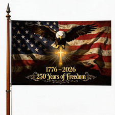 250 Anniversary Usa Flag, 250 Year American Anniversary Flag 3X5 FT 1776-2026, H
