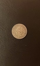 1947 Curaçao 1/4 Gulden 64% Silver Coin Netherlands Colonial Coinage VF