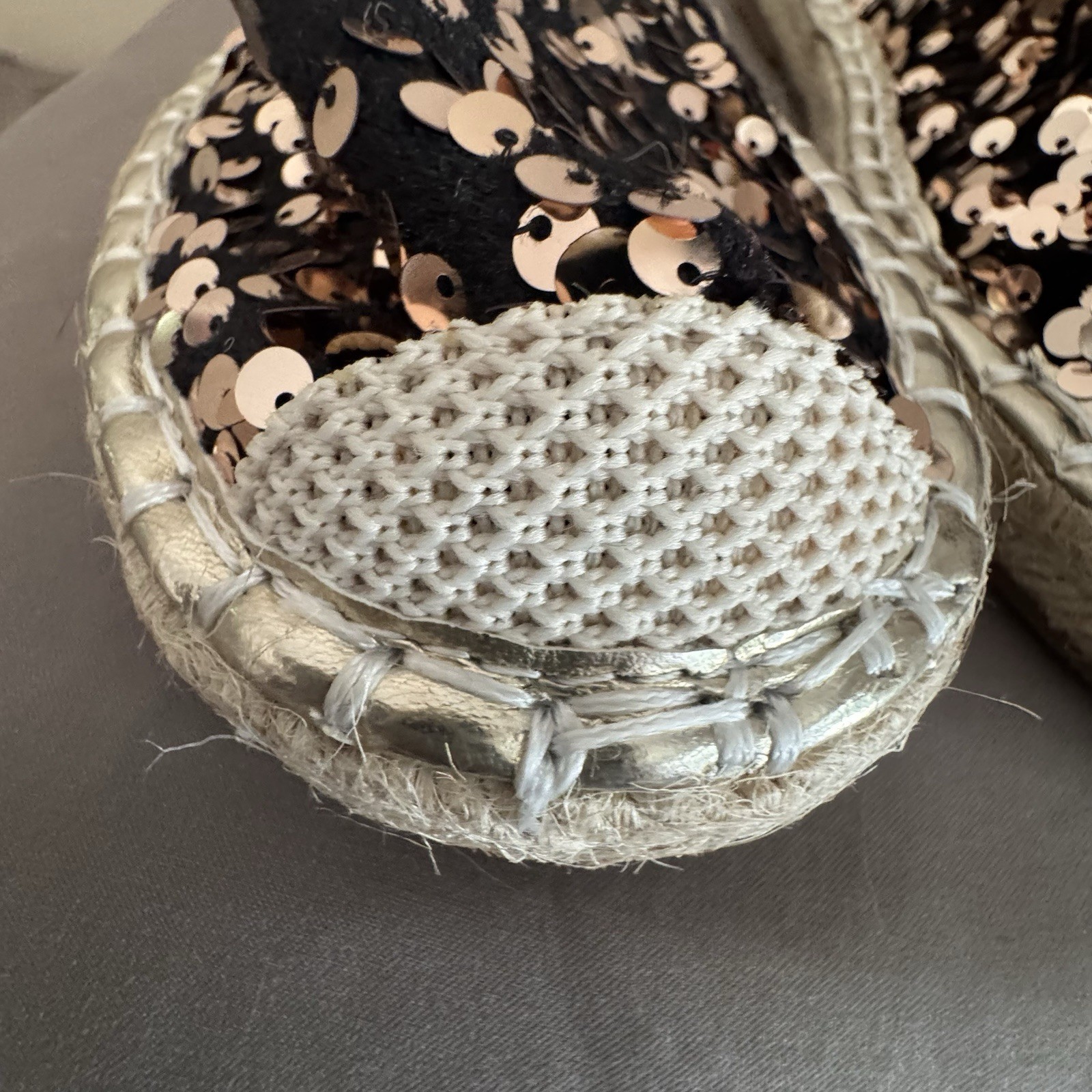 PANTOFOLA D’ORO Sandali stile mulo paillettes colori oro rame