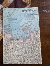 National Geographic Maps Soviet Union USSR 1944, 1967 & 1976 WWII to Cold War