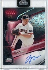 2026 Topps Chrome Black Logan Webb Auto Red Refractor /5 SEALED Giants CBA-LW
