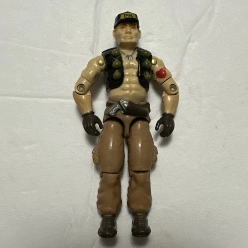 1987 Gi Joe 3.75" Steam Roller v1 Figure Mobile Command Center Operator Hasbro