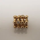 Pandora 14k 黄金钻石矩阵抽象珠饰 750313D