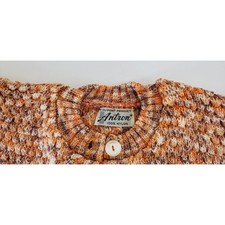 VINTAGE NEW 1970's Women's Multi-Color Cable Stitch Sweater by Antron Size M