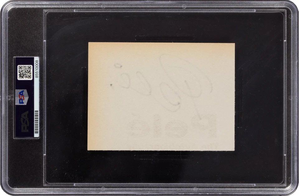 Pele Signed Cut Signature PSA Gem Mint 10 Auto Grade - Image 2 of 3