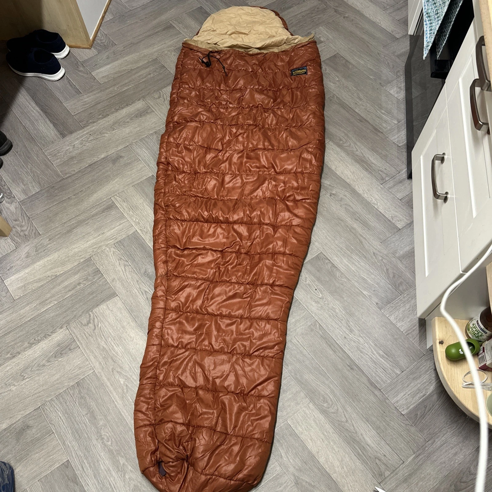 Vintage Ultimate Equipment Burgundy 2/3 Season Sleeping Bag Great Condition