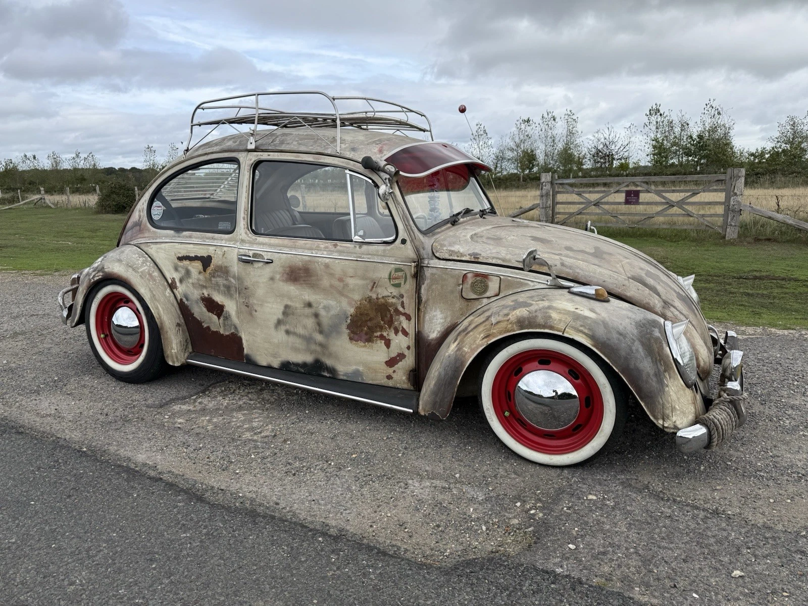 1968 Volkswagen Beetle Air Suspension Rat Look Classic Car