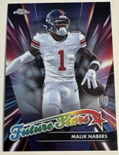 Malik Nabers 2024 Topps Chrome - Future Stars #FS-9 (RC)
