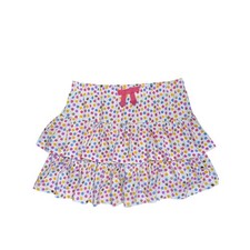 Tommy Bahama Girls Colorful Glitter Polka Dot Ruffle Skort Skirt Size M 7/8