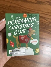 The Screaming Christmas Goat W/mini Book New Sealed Box