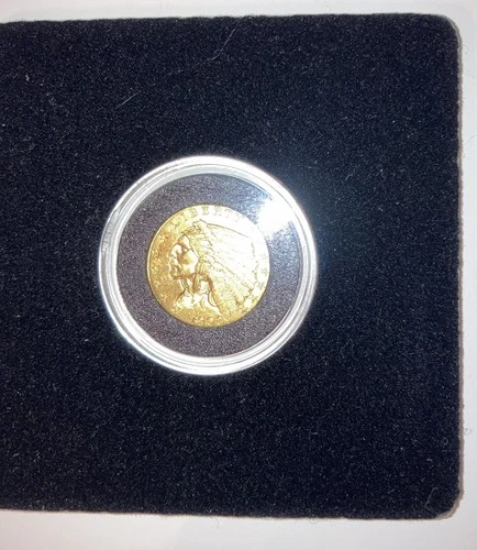 Gold 1908 2-1/2 Indian Head Quarter Eagle Proof Like Coin